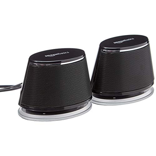 Haut-parleurs d'ordinateur AmazonBasics alimentés par USB