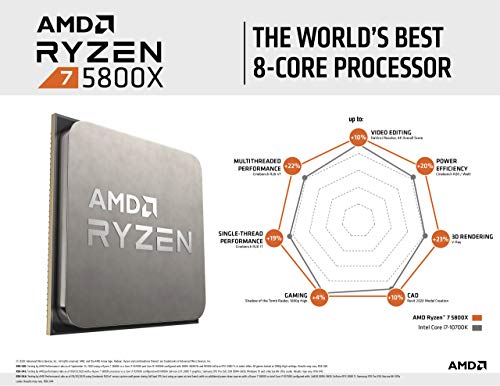 Processeur 300 € AMD Ryzen 7 5800X Socket AM4