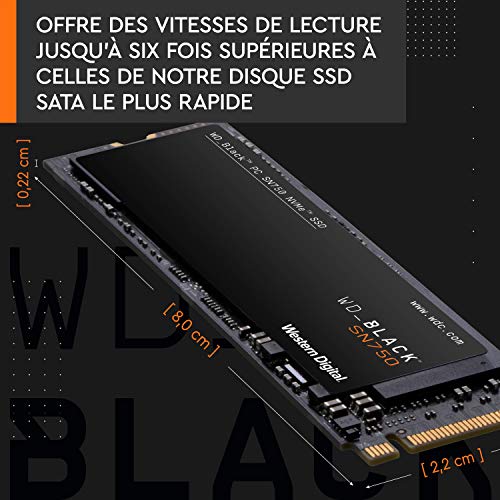 WD BLACK SN750 500GB NVMe Gaming SSD