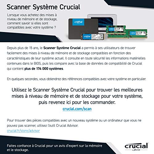 SSD 1 To – Crucial – P2 CT1000P2SSD8