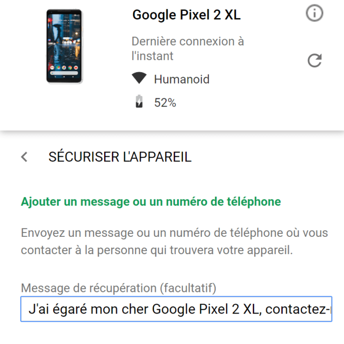 Localiser un Smartphone via Google